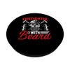 Firefighter with beard gear and equipment firefighting PopSockets Standard PopGrip