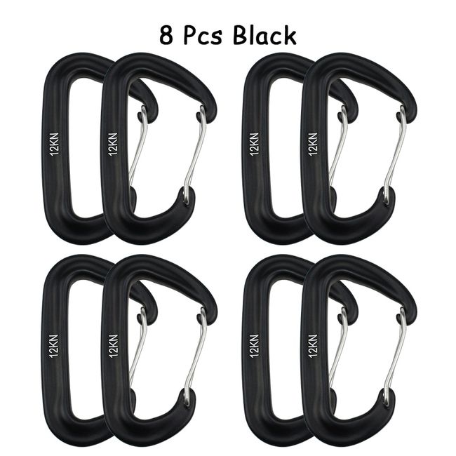 2 Pieces Carabiner Clip Heavy Duty 12kn (1200kg) Climbing