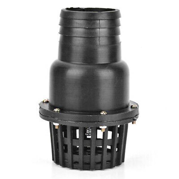 Water Pump Foot Valve Black PVC Flat Check Valve For Fluid Machine 3in