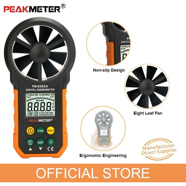 Digital Air Flow with Humidity Tester