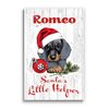 Personalized Dachshund Christmas Decoration - 16.5" x 10.5"