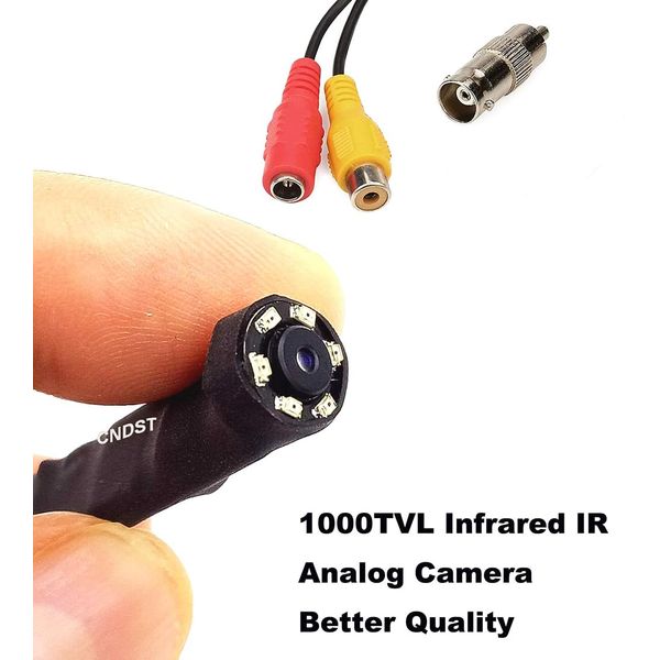 CCTV Hd Mini Pinhole Security Camera 90degree 1000tvl 6PCS Infrared IR LEDs Night Vision Pipe Snake Hidden Mini CCTV Surveillance Camera for Indoor use
