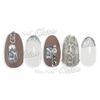 Sha-Nail Charm Shannail Charm, Python Part, Silver, 1 Piece