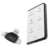 BoxWave Smart Gadget Compatible with Ledger STAX - AllReader SD Card Reader, microSD Card Reader SD Compact USB - Jet Black
