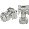 40 Sets M6 Mount Cage Nuts screws,Rack Mounting Bolts for Server Cabinet (Silver)