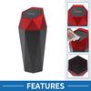 A ABSOPRO Car Trash Can Portable 3.5" Width 7.9" Height Trash Bin Plastic Red 1 Pcs