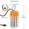 100W LED Temporary Hanging Work Light Portable Construction Jobsite Lights 5000K