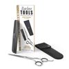 ✮ Barber Tools ✮ Professional Moustache & Beard Scissors With A Small Precision Comb and Storage Bag with Zip.