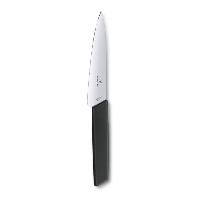 VICTORINOX 6.9013.15B Chef's Knife, Office Knife, 5.9 inches (15 cm), Black, Swiss Madan Chef's Knife, Universal Knife, Compact