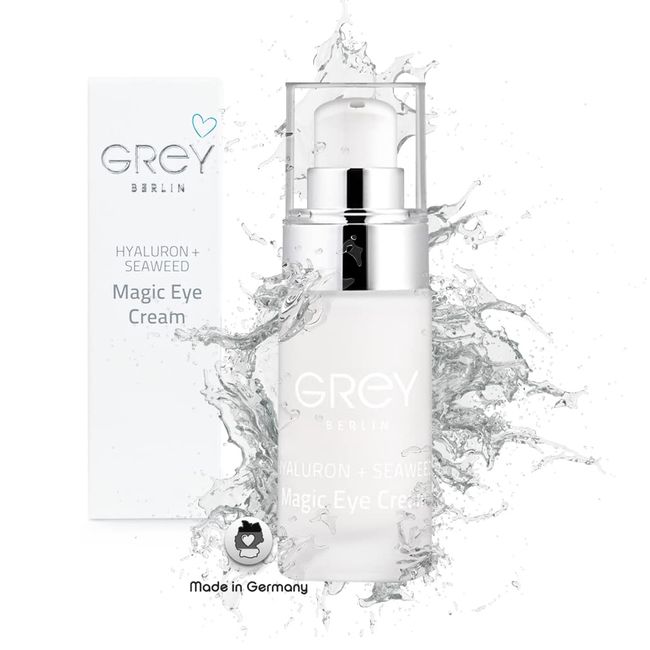 GREY Berlin Hyaluron + Seaweed Magic Eye Cream | straffende Anti Aging Augencreme mit Hyaluronsäure und isländischen Algen | Feuchtigkeitspflege gegen Falten | vegane Naturkosmetik made in Germany