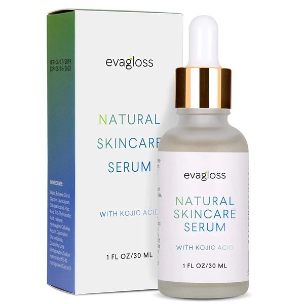 Evagloss Dark Spot Corrector Serum with Kojic Acid, Natural Ingredients for Face