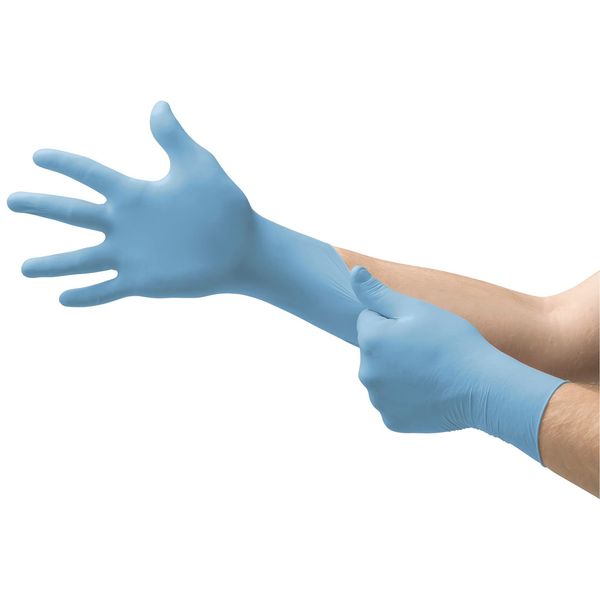 Ansell MicroFlex 93-256 Nitrile Disposable Gloves, Orange Disposable Gloves, Work Disposable Gloves, Mechanics Gloves, Food Gloves, Tattoo Gloves, Orange Gloves Size XL (100 Gloves)