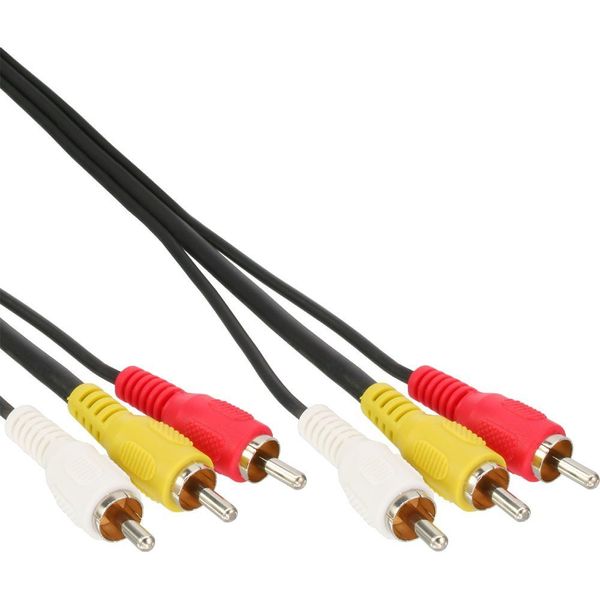 InLine 89610P 10m 3 x RCA Blue