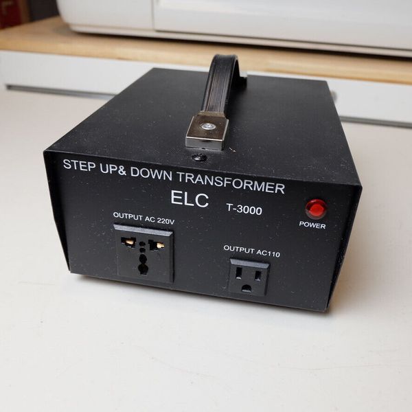 ELC Watt Voltage Converter Transformer Step Up/Down 110v to 220v Model T3000