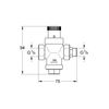 Grohe, accessories, pressure reducer, blue, 5 bar, 40452000