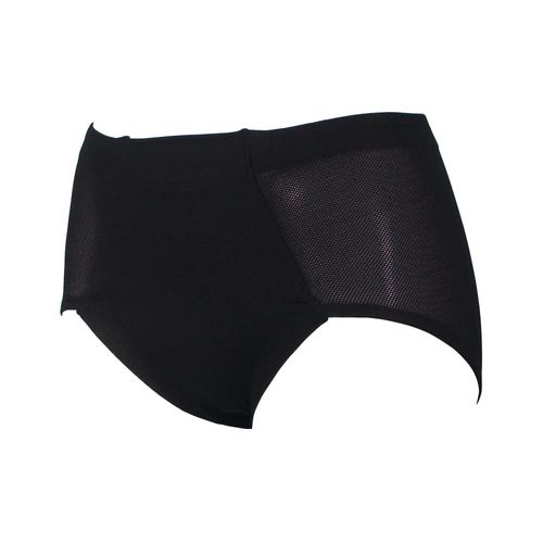 Twin Cross Women's Short Girdle Quick Dry Mesh, Black