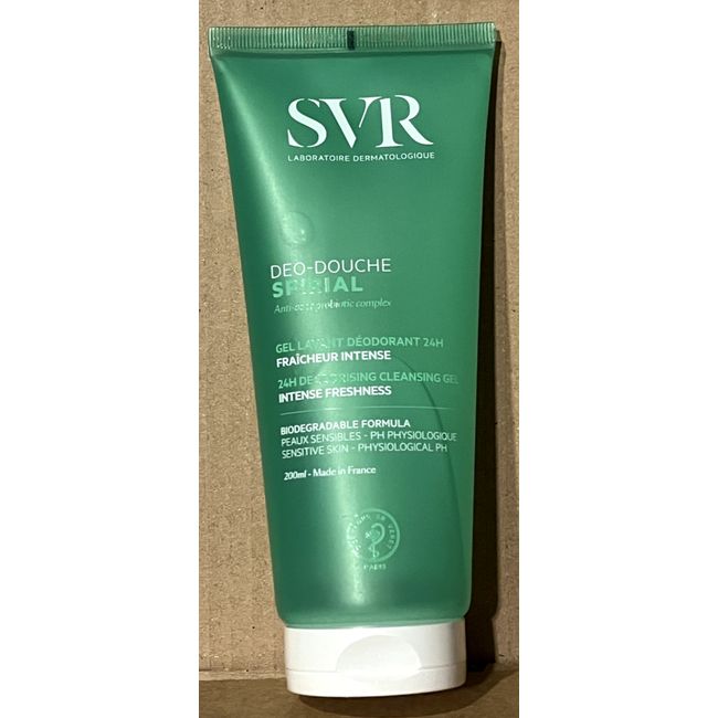 SVR Spirial Deo-Douche Deodorizing Cleansing Gel 200ml Exp.04/2026 New