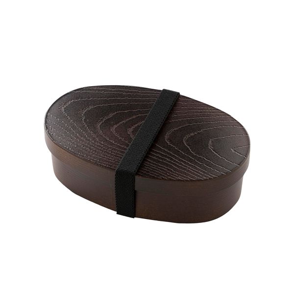 Cano [Magewappa Style Oval Bento Box, Mocha Brown, 72760] Microwave OK, Dishwasher Safe, Made in Japan, Includes Band, Wappa Bento Box, Magewappa, Wappa, Wappa, Lunch Box