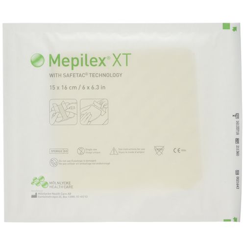 Mepilex 211360 Specialist Foam Silicone Dressing, Non Bordered, 15 cm x 16 cm (Pack of 5)