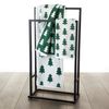 SKL Home Fall/Winter Holiday Trees Bath Towel, Green/White
