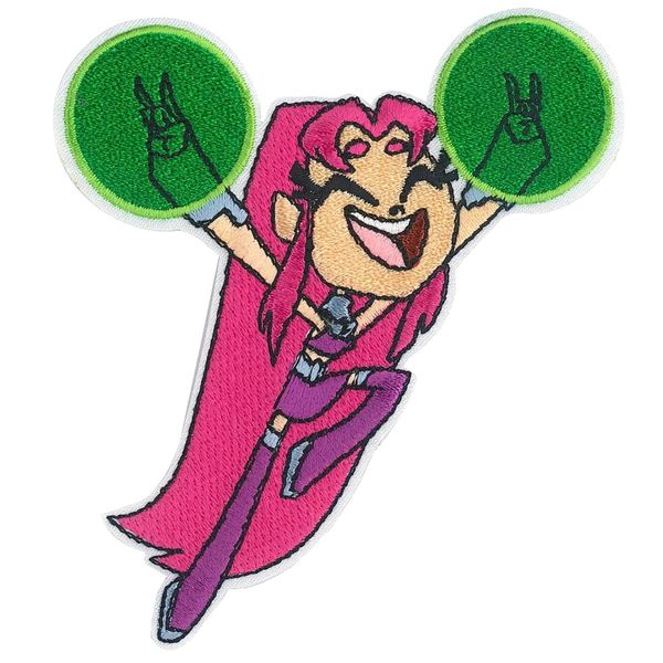 C&D Visionary Teen Titans Go Starfire Patch, Green, Pink