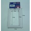 2 X 2 x Double light switch finger plate. White in colour