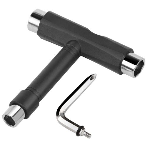 TRIXES Black 5 Way Scooter/Skateboard/Longboard Tool with Key Turner