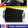4" BLACK Long Truck Performance High Flow Cold Air Intake Cone Dry Filter