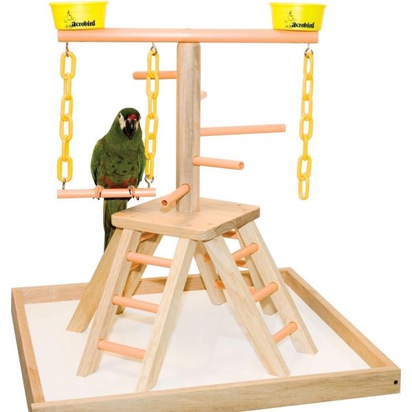 Acrobird PB20 Pyramid with Base Pet Toy, 20-Inch Parrot Play Gym Bird Play Stand