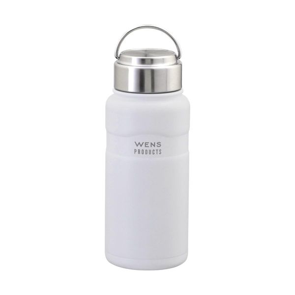 Atlas AWPB-500WH Wens Water Bottle, Lightweight, Drink Direct from Bottle, Keeps Contents Cold, Easy to Clean, 17.9 fl. oz. (530 mL), Outdoor, White