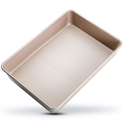 Ultra Cuisine 9x13 Inch Cake Baking And Brownie Pan - Easy Cleaning And Low Maintenance - Elevated Non-Stick Even Baking Experience - Food Safe Coating - Bake Like A Pro For A Lifetime
