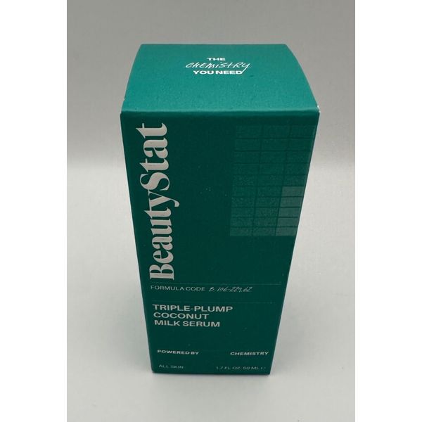 Beauty Stat TRIPLE COCONUT MILK SERUM 1.7 Fl Oz Tri Level Plumping - New in Box