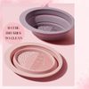 Makeup Brush Cleaning Pad, Silicone, Portable & Foldable, Lilac