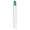 LED, 3MM, Pure Green, DIFFUSED, 10 Pack, LED Opto-Electronics, LED Single Colour Qty X 10