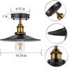 Licperron Vintage Ceiling Light, Edison Flush Mounted Retro Style E27 Industrial Ceiling Light Fixture 1 Pack