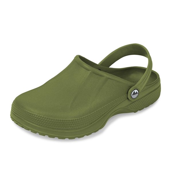 Lakeland Active Men's Allonby Fully Waterproof EVA Rubber Slip-On Clogs Comfortable Chef Kitchen Hospital Garden Wide Fit in Black, Green, Navy Blue, White, Grey, Beige & Brown