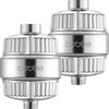 HD HEAVY DUTY High Output Shower Filter 2 Pack – 99% REMOVAL Shower Head Filter 