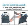 Universal 5-Pocket 11" X 11" Walker Side Pouch (Gray)