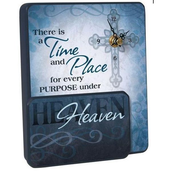 Wall or Desk Clock by Carson Home Accents--Every Purpose under Heaven  #12016