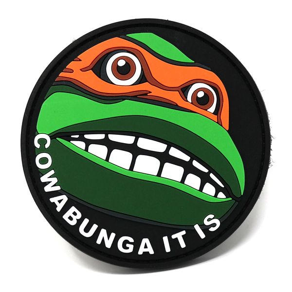 Cowabunga It is PVC Morale Patch | Funny Tactical Patch