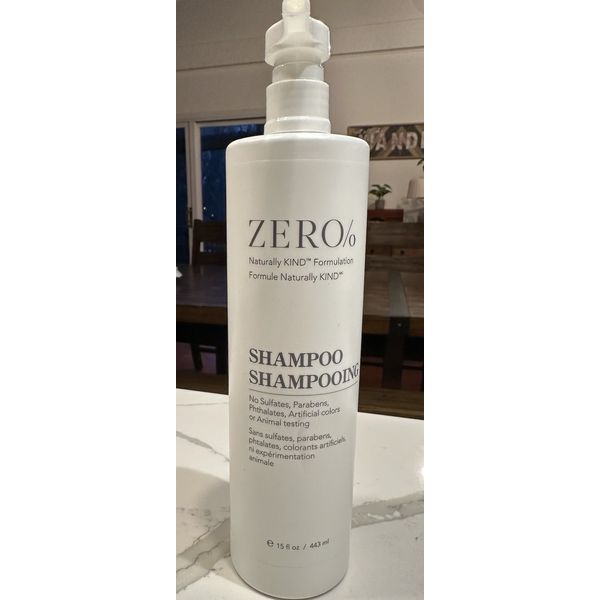 ZERO% by Gilchrist & Soames Naturally Kind SHAMPOO w Pump 15 OZ NEW