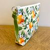 Toiletry Bag in a Cute Orange Blossom Print