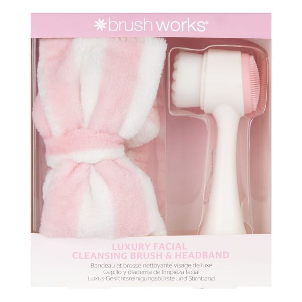 Brushworks Luxury Facial Cleansing Brush & Headband