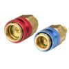 Quick Coupler Low High Side Adapters For 1/4" SAE hose fitting Refrigerant Tank