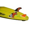 Hyperlite Droid Surf Fin Set W/Key (3 Pack) Wakesurf Fins Orange