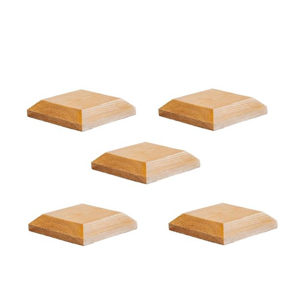 Timber Fence Post Cap | Fits 4x4" (100x100mm) Posts | Untreated | Square Posts | Pack of 5