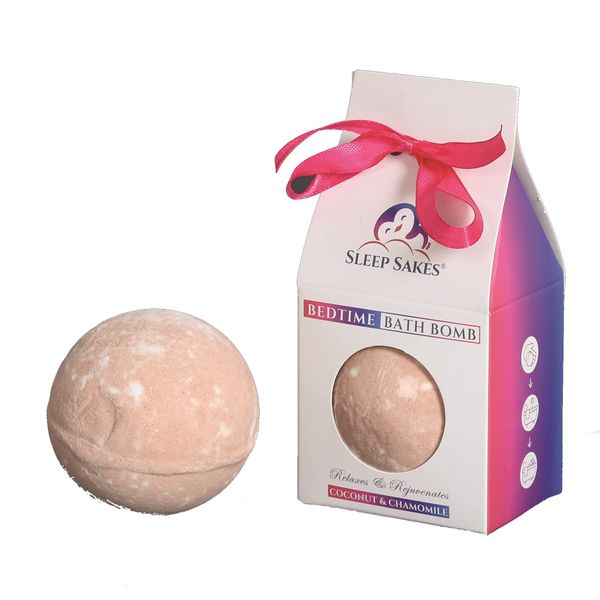 Sleep Sakes Bedtime Bath Bomb 140g - Coconut and Chamomile