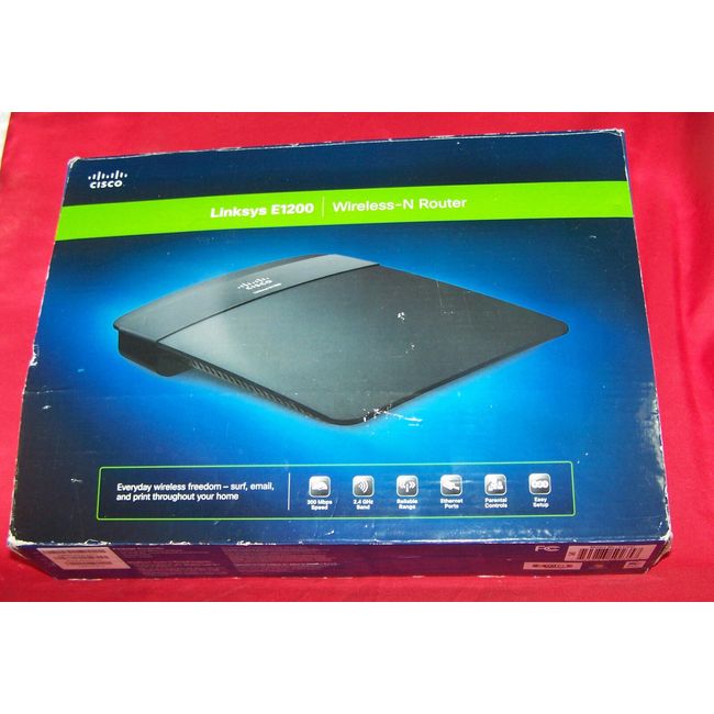 linksys e1200 2.4 ghz 300 mbps speed  wireless-n wifi router