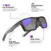 Horus X - Gaming Glasses | Blue Light Blocking Computer Screen Glasses | Sunglasses UV400 100% UV Blocking | Sun