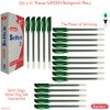 SAINO 20 x 0.7mm Fine Tip Softek GREEN Ballpoint Pens NON DRY GUARANTEE